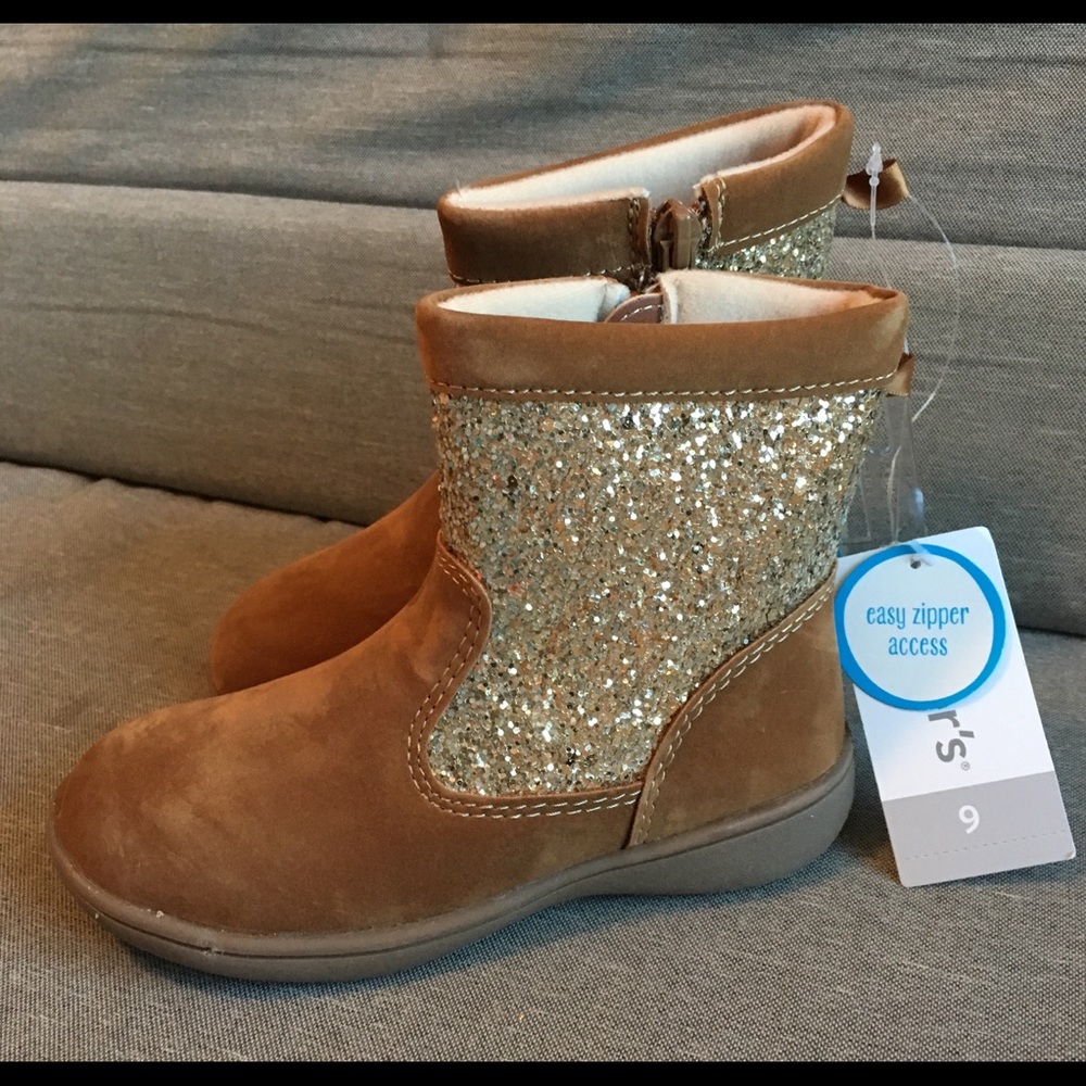 NEW Carter’s Glitter Boots Toddler Girl 9